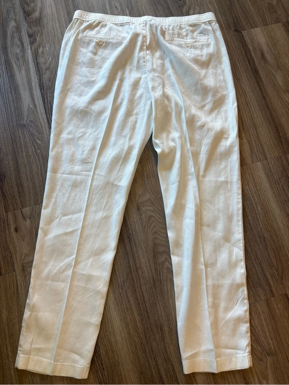 Tommy Bahama Men's Linen/Cotton Off White Pants XXL 32 Length